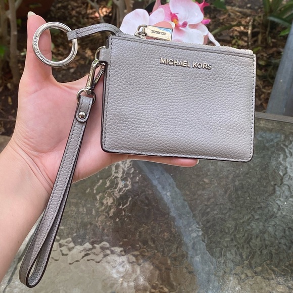 michael kors grey card holder